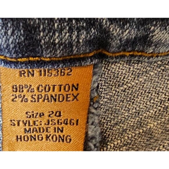 A.B.S. ALLEN B.SCHWARTZ Juniors 24 Embroidered Geometric Flare Denim Jeans 24X33 - Picture 11 of 11